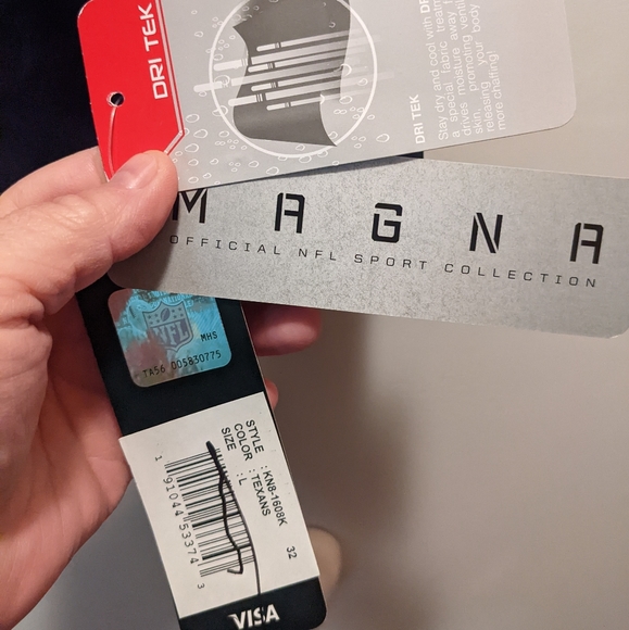 Houston Texans boys youth large (7) blue long sleeved dri tek shirt NWT - Picture 5 of 7